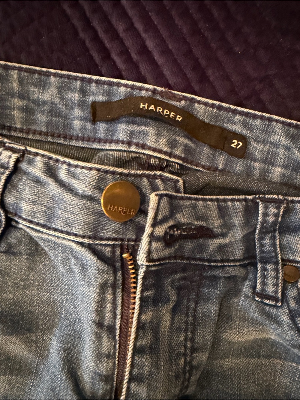 Harper Premium Denim | High-Rise Skinny Jeans in Light Wash
